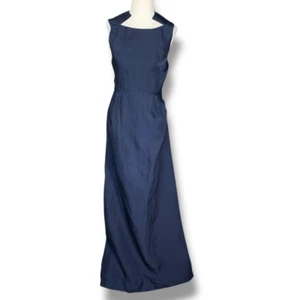 Theyskens’ Theory dunkelblau Abendkleid offene Schulter Cutout Maxikleid 0 - Bild 1 von 11