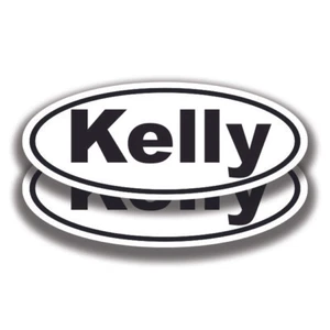 KELLY NAME DECALs 2 Stickers Bogo Car Truck Bumper Window - Picture 1 of 1