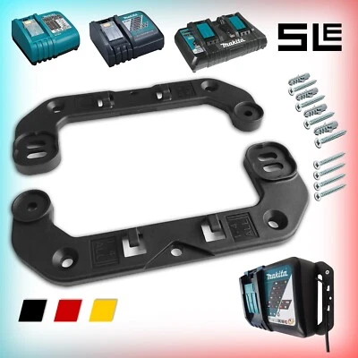 SLE ENGINEERING Profi MAKITA Ladegerät Wandhalterung Wandhalter Akkuhalter Halterung 14,4V 18V