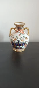Antico vaso Copeland piccolo Imari doppio manico a forma di Portland - Foto 1 di 3