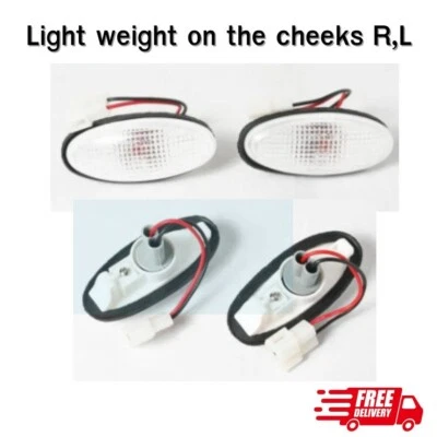 Side turn signal for Nissan Navara D22 Pickup 98-04, clear color - Image 1 of 2