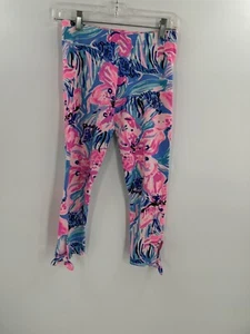 Girls Lilly Pulitzer MAIA Capri Leggings Size XLARGE (26" X 20.5") EUC - Picture 1 of 10