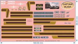 Costantino Cartage Truck Decals - MT - 1/25 - Water Decal - Picture 1 of 2
