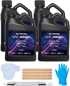 2000g UV Resin, UV Resin Clear - Fast Curing, Crystal Clear, Odourless, Low - Picture 1 of 6