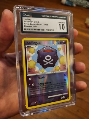 (POP 12) Pokemon Great Encounters 74/106 Koffing Reverse Holo CGC 10 GEM MINT - Image 1 of 4