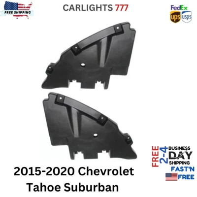 Fits Chevrolet Tahoe Suburban 2015-2020 Bumper Filler Front Left & Right Set 2pc Foto 1 de 4