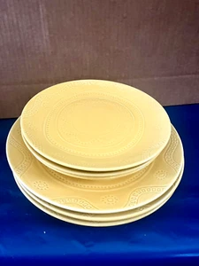Threshold KENNET BUTTER YELLOW 3 Dinner And 3 Salad Plates - Picture 1 of 5