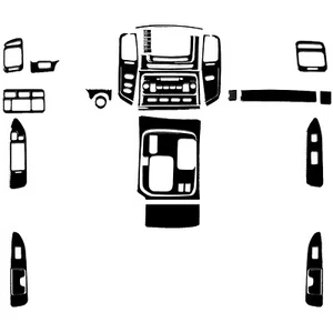 36Pcs Piano Black Full Interior Trim Kit For Land Cruiser For Lexus LX470 03-07 - Foto 1 di 7