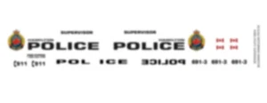 1/18 SCALE HAMILTON POLICE DECALS FOR B&W MOTORMAX 2015 INTERCEPTOR UTILITY - Bild 1 von 1