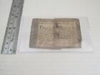 Antique Us Paper Money Colonial Currency 1770 One Dollar Indented Bill Maryland