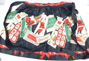 4B Vintage Damen Weihnachten Urlaub Schürze Jahreszeiten Grüße Santa Lucy Swaney - Bild 1 von 5