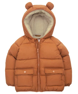 Rokka&Rolla Baby Boys' Water-Resistant Sherpa Fleece Lined Puffer Jacket - Image 1 of 3