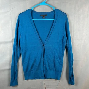 Banana Republic Strickjacke Pullover Damen Gr. M Blau Langarm Knopf - Bild 1 von 6