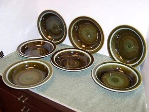 Rorstrand Maya Pattern Soup Bowls Made in Sweden Set of 7 - Picture 1 of 8