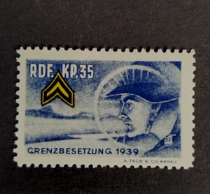 Soldatenmarke Fahrradstaffel RDF KP 35 postfrisch 1939 Falzrest Feldpost Militär - Bild 1 von 1