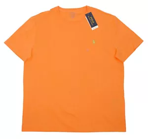 Polo Ralph Lauren Men's SZ 2XL-Big Orange Lime Pony Crew-Neck SS T-Shirt - Picture 1 of 3
