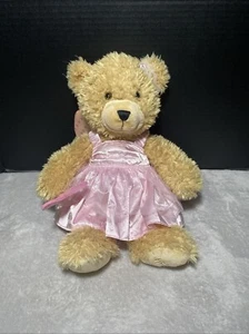 Hamleys Fairy Teddy Bear 12" Pink Satin Dress Wings & Wand Soft Toy Doll Lovey - Picture 1 of 6