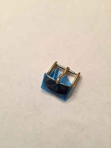 Authentic MICHELE Yellow Gold Plated 14 mm Watch  Band Buckle - Picture 1 of 5