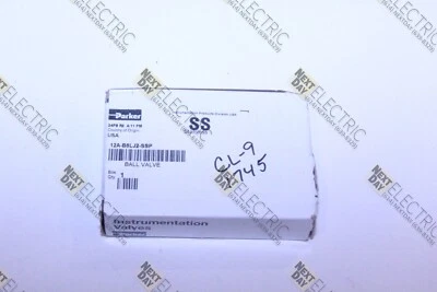 Parker, 12A-B8LJ2-SSP, 6000 psi Válvula de bola de acero inoxidable de alta presión TF3A 24PB Foto 1 de 3