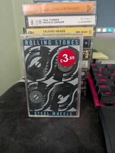 The Rolling Stones Steel Wheels Cassette W/Concert Ticket - Picture 1 of 3