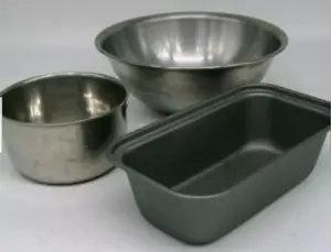 MINI LOAF PAN - NEW - 3.25 X 6 MINI ROUND BOWL - 3.75" X 2" HIGH MEDIUM ROUND - Picture 1 of 2