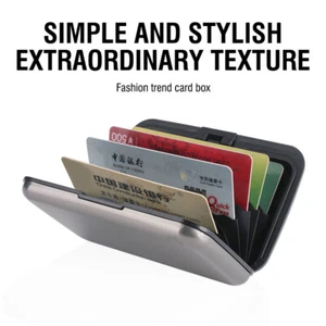 Mini Portable RFID ID Credit Card Case Money Wallet Holder Pocket Organizer Box - Picture 1 of 13