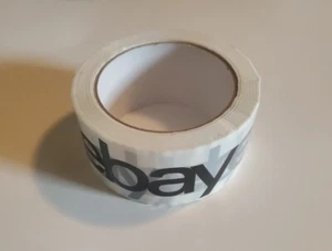 1 Roll - Official EBAY Branded Packaging Tape  2"  75 yards White  (New) - Picture 1 of 6