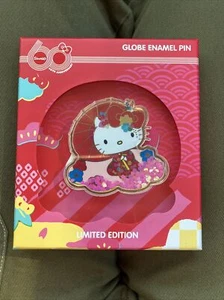Sanrio Hello Kitty Loungefly Cherry Blossom LE 500 Pin Confetti Globe Figpin New - Picture 1 of 2