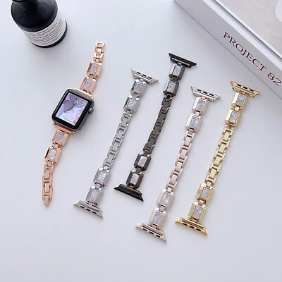 Resin Metal Band For Apple Watch 38/40/41mm Band iWatch Series 9 8 7 6 SE Ultra - Image 1 of 4