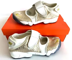 Nike AIR RIFT PREMIUM MTR Gold Foil Gym Running Max Jogging Shoe Women sz 11 NIB - Picture 1 of 13