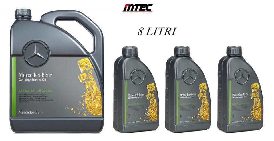 8 LITRI OLIO MOTORE ORIGINALE MERCEDES BENZ 5W30 - MB 229.52 ACEA C3 - Imagen 1 de 1