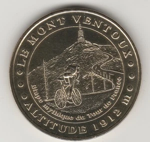 A 2007 TOKEN MEDAILLE MONNAIE DE PARIS -- 84 410 N°1 MONT VENTOUX TOUR DE FRANCE - Picture 1 of 2
