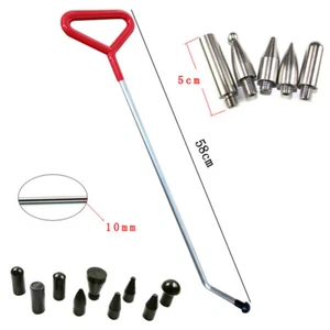Paintless Dent Repair Rods,Hook Tools Car Crowbar Paintless Dent Repair Tool Kit - Foto 1 di 7