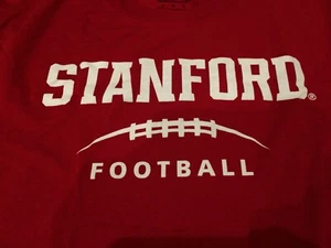 stanford football red t shirt size medium brand gildan zazzle - Picture 1 of 7
