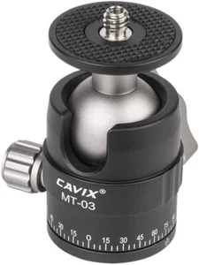 CAVIX MT-03 Panoramic Mini Ball Head (Max Load 5kg) - Picture 1 of 13