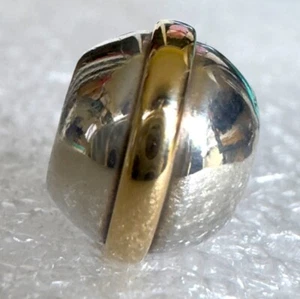 Autentico Charm Pandora Argento Sterling 925 e Oro 14k ALE Bicolore Saturno - Foto 1 di 3