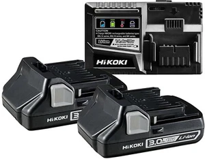 HIKOKI 2x Akkus 18 V 3,0 Ah + Ladegerät 4250155807894 4270298 - Bild 1 von 7