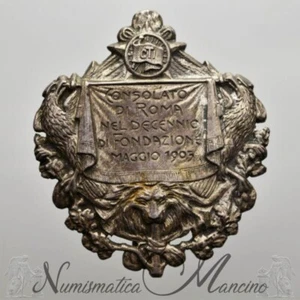 Distintivo Touring Club Italiano Consolato di Roma - Decennio di Fondazione 1905 - Picture 1 of 2