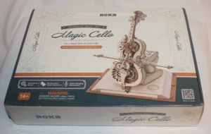 ROKR Magic Cello Mechanical Music Box 3D Wooden Puzzle Model Kit AMK63 Sealed - Picture 1 of 3