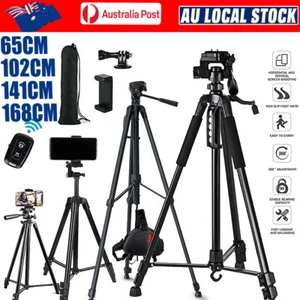 Professional Camera Tripod Stand Mount Remote + Phone Holder for iPhone AU STOCK - Picture 1 of 27
