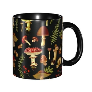 Mushroom 11oz Coffee Mug Funny Ceramic Tea Cup for Women Porcelain Mugs With ... - Picture 1 of 7
