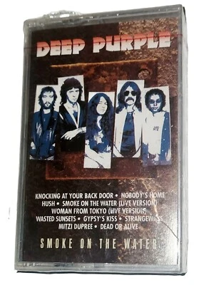 RARE NEW UNOPENED 1998 CASSETTE TAPE DEEP PURPLE SMOKE ON THE WATER ALBUM 90S - Image 1 of 4