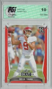 Bryce Young 2023 Leaf Football #42 Red SP Alabama Rookie Card PGI 10 - Picture 1 of 1