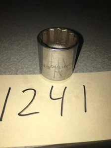 1232 CHALLENGER MFD USA 1" 12 POINT 1/2" DRIVE   - Picture 1 of 12