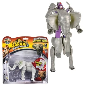 5" Elephant Transforming Robot Animal Action Figure Toys Kids Gifts - Picture 1 of 5