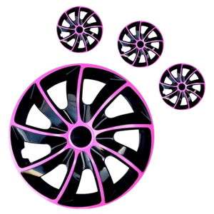 4x Wheel Trims Hubcaps Universal 15" Wheel Cover Hub Caps Trim 15 Inch [PINK QD] - Picture 1 of 2