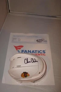 Chris Chelios signed Chicago Blackhawks mini hockey helmet - 2013 Hall of Famer - Picture 1 of 1
