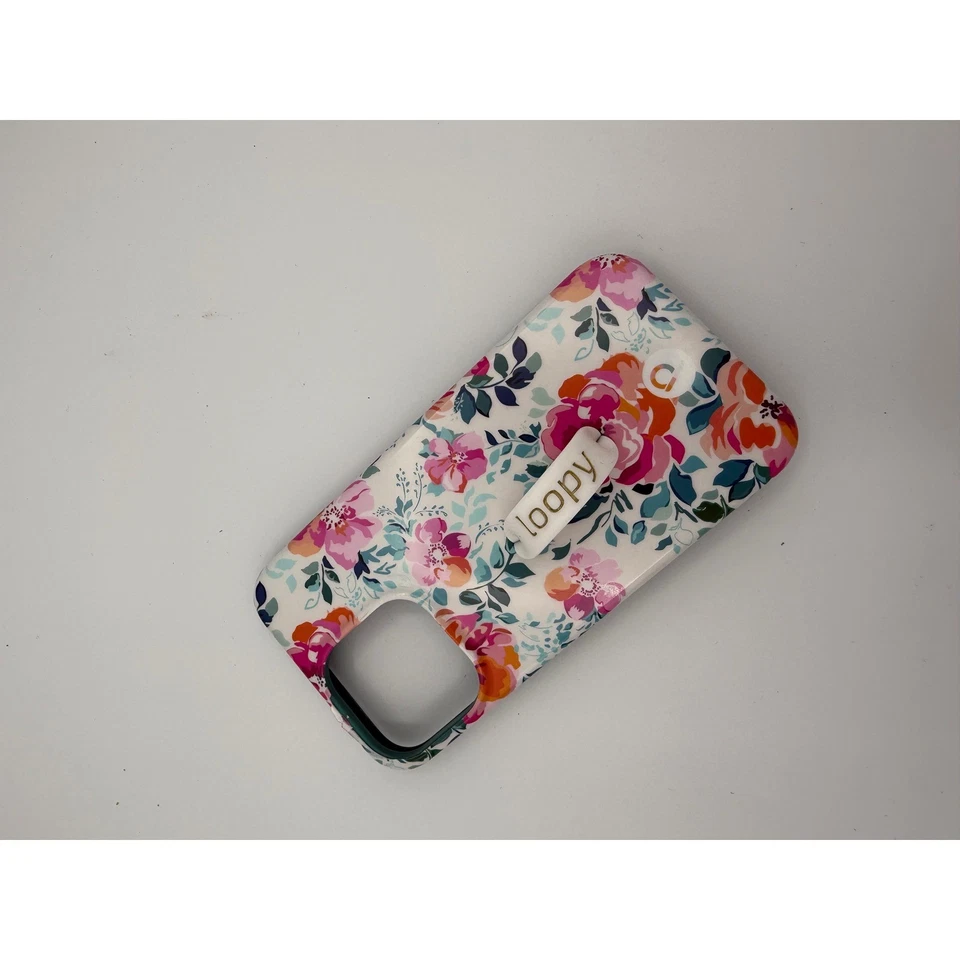 Funda Loopy Floral iPhone 6.1" P Rosa Naranja Verde Cubierta Teléfono Foto 1 de 3