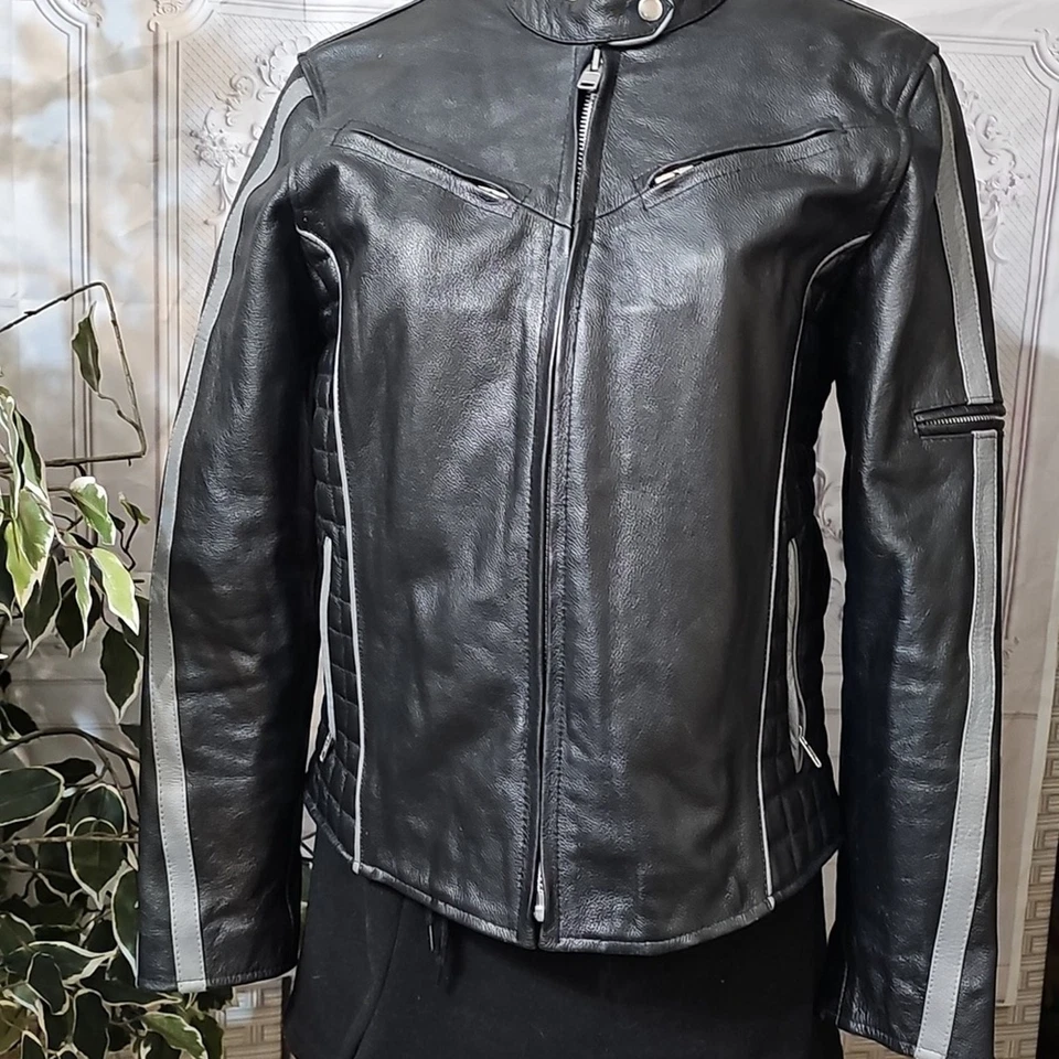 Xelement NWOT Advanced Motocycle Gear Black/ Gray Women's Jacket With Zip Out - Image 1 of 4