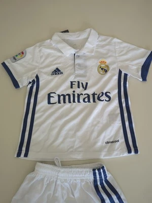 Adidas Real Madrid Jersey SHIRT Fly Emirates La Liga ClimaCool Youth  XTRA SMALL - Image 1 of 4